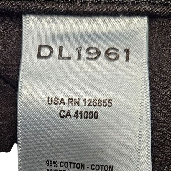 DL1961 Emile black Straight Ultimate knit Ultra High- Rise Vintage 31" Jeans - Picture 11 of 16